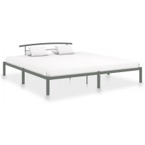 Sängynrunko metalli 200x200cm harmaa