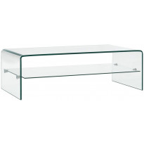 Sohvapöytä kirkas 98x45x31cm karkaistu lasi