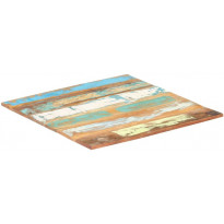 Neliönmuotoinen pöytälevy 80x80cm 15-16mm täysi kierrätyspuu