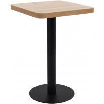 Bistropöytä vaaleanruskea mdf 50x50 cm
