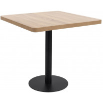 Bistropöytä vaaleanruskea mdf 80x80 cm