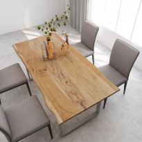 Lankkupöytä 180x90x76 cm täysi akaasiapuu