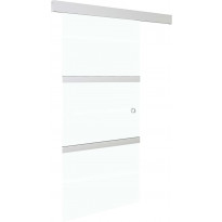 Liukuovi soft-stopeilla ESG-lasi ja alumiini 90x205 cm