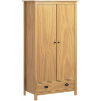 Kaksiovinen vaatekaappi hill range, 89cm, täysi mänty
