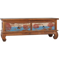Tv-taso 110x35x40 cm kierrätetty tiikki