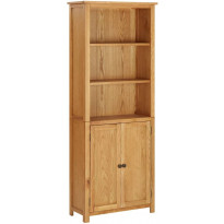 Kirjahylly 2 ovella 90x30x200 cm täysi tammi