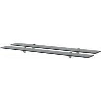 Kelluvat hyllyt 2 kpl lasi 100x20 cm 8 mm