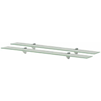 Kelluvat hyllyt, lasi, 90x20 cm, 8 mm, 2 kpl