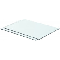 Hyllyt 2 kpl, kirkas lasi, 50x30 cm