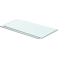 Hyllyt 2 kpl, kirkas lasi, 60x25 cm