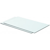 Hyllyt 2 kpl, kirkas lasi, 60x30 cm