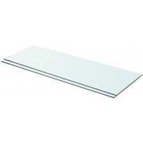 Hyllyt 2 kpl, kirkas lasi, 70x25 cm