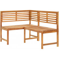 Kulmapenkki 140 cm akaasiapuu