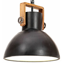 Teollistyylinen riippuvalaisin, 25 W, musta, pyöreä, 30 cm, E27
