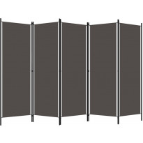 5-paneelinen tilanjakaja, antrasiitti, 250x180 cm