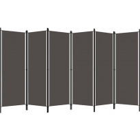 6-paneelinen tilanjakaja, antrasiitti, 300x180 cm