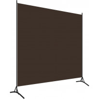 1-paneelinen tilanjakaja, ruskea, 175x180 cm