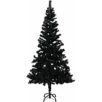 Tekojoulukuusi jalustalla, musta, 150cm, PVC
