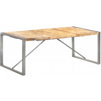Ruokapöytä 200x100x75 cm täysi karkea mangopuu
