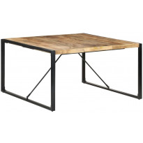 Ruokapöytä 220x100x75 cm karkea mangopuu