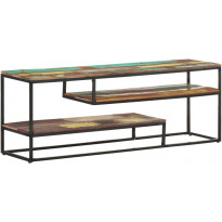 Tv-taso 130x30x45 cm kierrätetty täyspuu