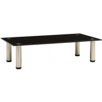 Tv-taso musta 60x35x17 cm karkaistu lasi
