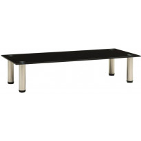 Tv-taso musta 80x35x17 cm karkaistu lasi