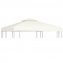 Paviljongin kangaskatto, 310g/m², kermanvalkoinen, 3x3m