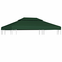 Paviljongin kangaskatto vesitiivis, 310g/m², vihreä, 3x4m, Verkkokaupan poistotuote