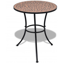 Bistropöytä 60 cm, terrakotta mosaiikki