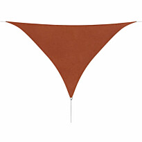 Aurinkopurje Oxford-kangas, kolmio, 3,6x3,6x3,6 m terrakotta