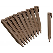 Puutarhan maatapit, 10kpl, 267mm, ruskeanharmaa