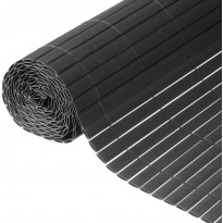 Kaksipuolinen puutarhasuoja, PVC, 1.5x3m, antrasiitti