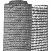 Puutarhan suoja-aita, PE, 1.5x5m, harmaa