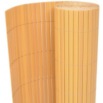 Kaksipuolinen puutarha-aita, PVC, 90x300cm, keltainen