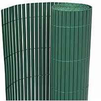 Kaksipuolinen puutarha-aita, PVC, 150x300cm, vihreä