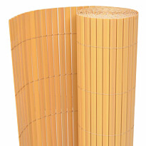 Kaksipuolinen puutarha-aita, PVC, 150x300cm, keltainen