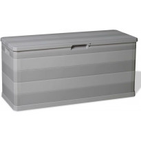 Puutarhan säilytyslaatikko, 117x45x56 cm, harmaa