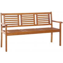 Kolmen istuttava puutarhapenkki, 150 cm, eukalyptuspuu