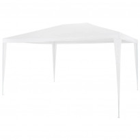 Juhlateltta 3x4m, polyeteeni, valkoinen