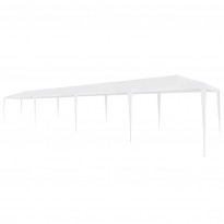 Juhlateltta 3x12m, polyeteeni, valkoinen