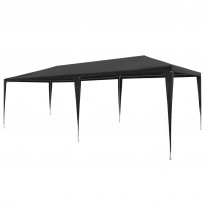 Juhlateltta 3x6m, polyeteeni, antrasiitti