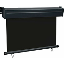 Parvekkeen sivumarkiisi, 80x250 cm, musta