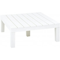 Puutarhapöytä valkoinen, 78x78x31 cm, muovi
