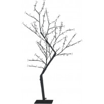 Valopuu, 128 lämpimän valkoista LED-valoa, kirsikankukka, 120cm