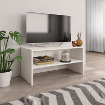 Tv-taso valkoinen 80x40x40 cm lastulevy