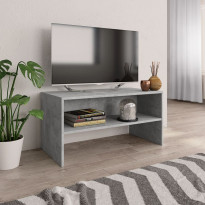 Tv-taso betoninharmaa 80x40x40 cm lastulevy