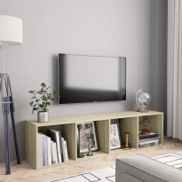 Kirjahylly/tv-taso sonoma-tammi 143x30x36 cm