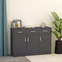 Senkki harmaa 110x34x75 cm lastulevy