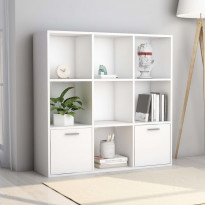 Kirjahylly valkoinen 98x30x98 cm lastulevy